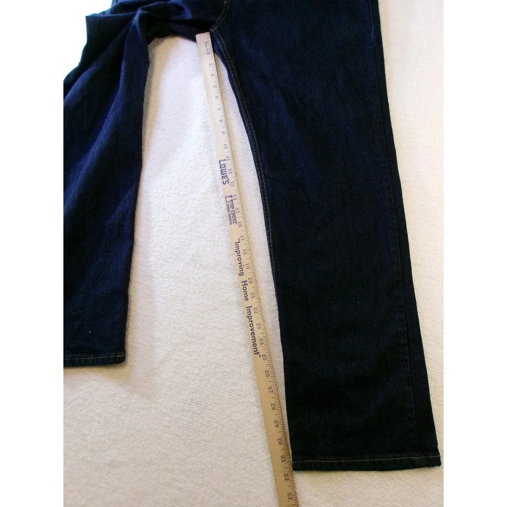 Diamond‎ Gusset Mens Dark Wash Stretch Denim Jeans Made in USA Blue 40x32